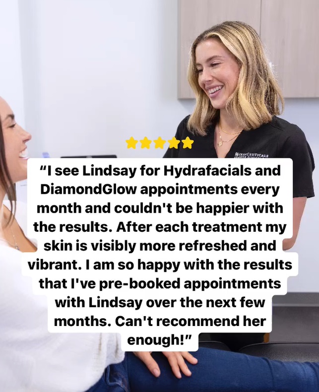 Hydrafacial DiamondGlow Review Graphic