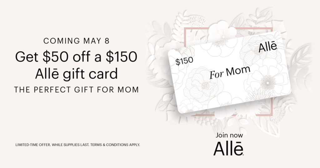 Get $50 off a $150 Alle gift card on May 8, 2024!