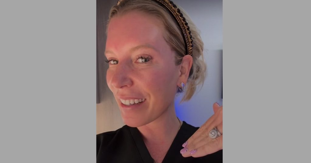 Sara Camp, Nurse Practitioner, Business & Marketing Director showing off her deep plane facelift results