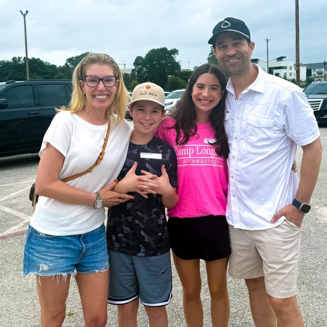 Happy Father’s Day and ATTAWAY TO GO! The kids are off again to Camp Longhorn. They truly couldn’t wait to board the buses and will happily see friends from all over in a few hours when they arrive. The best spot.
